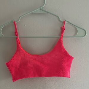 Red Dry Goods Bikini Top